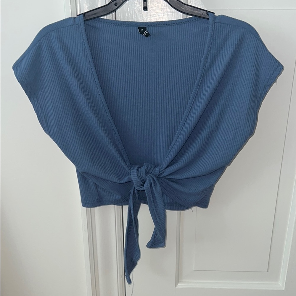 Stylish Blue Crop Top